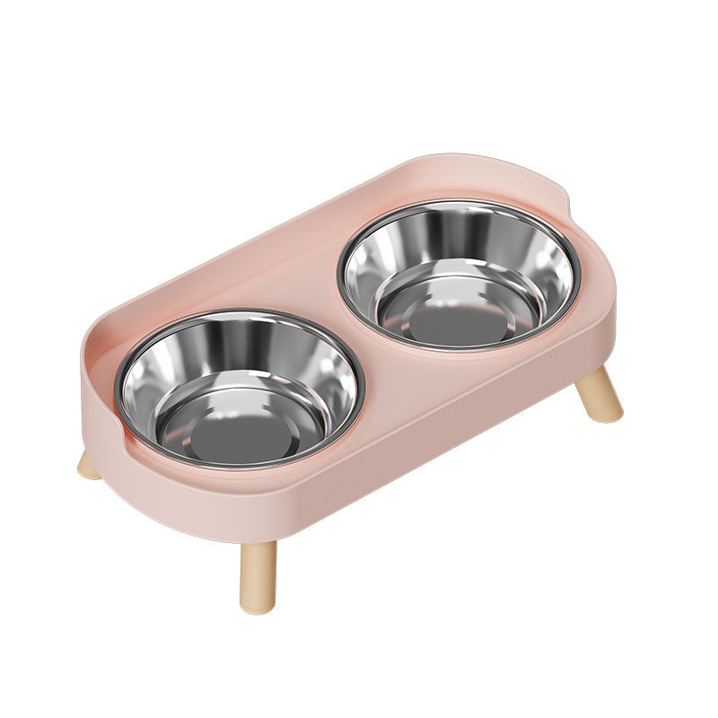 Stainless Steel Double Pet Bowl — Durable, Shockproof, Splash-Proof, and Easy to Clean