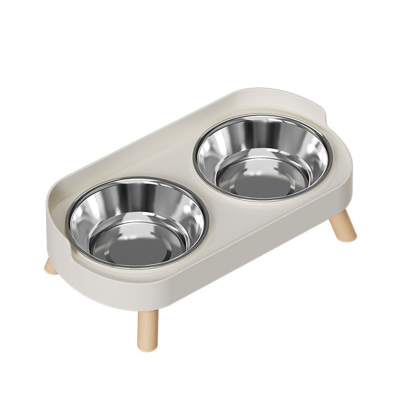 Stainless Steel Double Pet Bowl — Durable, Shockproof, Splash-Proof, and Easy to Clean