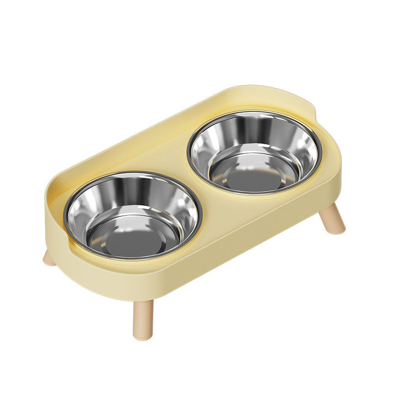Stainless Steel Double Pet Bowl — Durable, Shockproof, Splash-Proof, and Easy to Clean