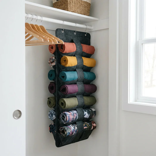 Vertical Legging & Yoga Pant Closet Organizer (20-Pockets)