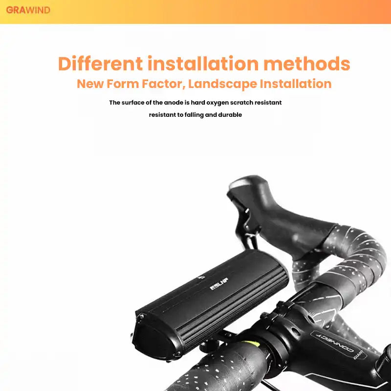 1800 LUMENS USB RECHARGEABLE BIKE HEADLIGHT – ANTI-GLARE DESIGN