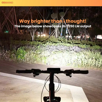 1800 LUMENS USB RECHARGEABLE BIKE HEADLIGHT – ANTI-GLARE DESIGN